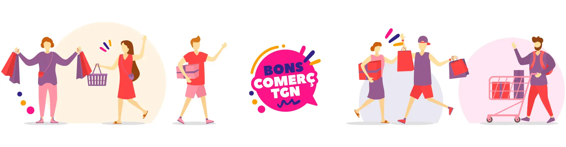Il·lustració compres Bons Comerç TGN